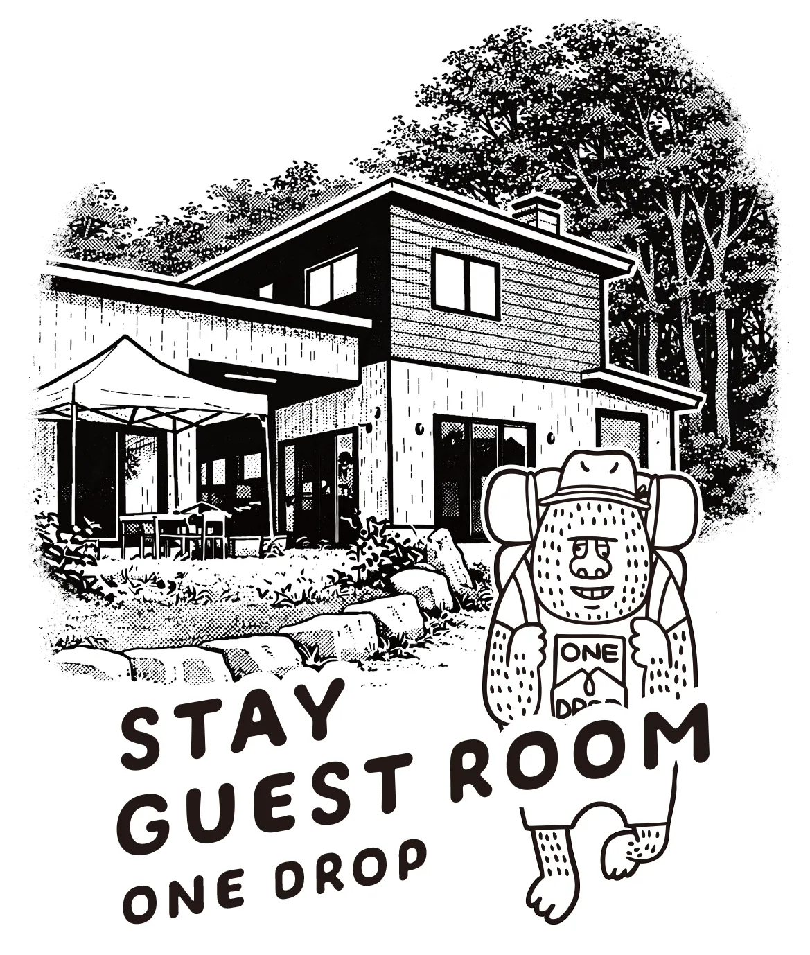 宿泊・ゲストルーム／イラスト