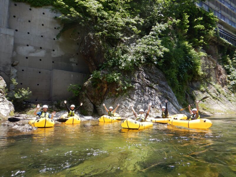 パックラフトダウンリバー半日ツアーレベル１（旧入門）
