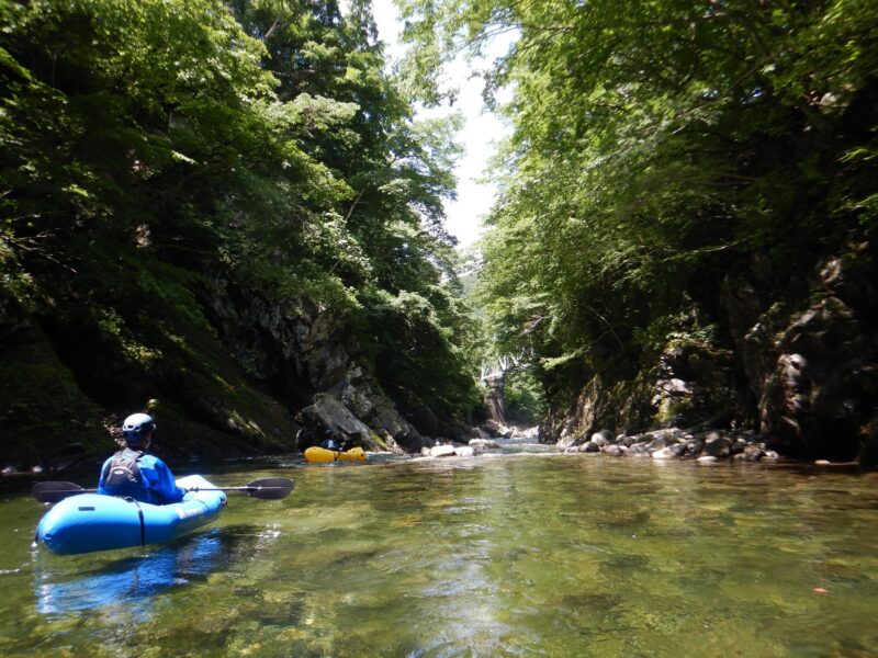 パックラフトダウンリバー半日ツアーレベル２（旧初級）