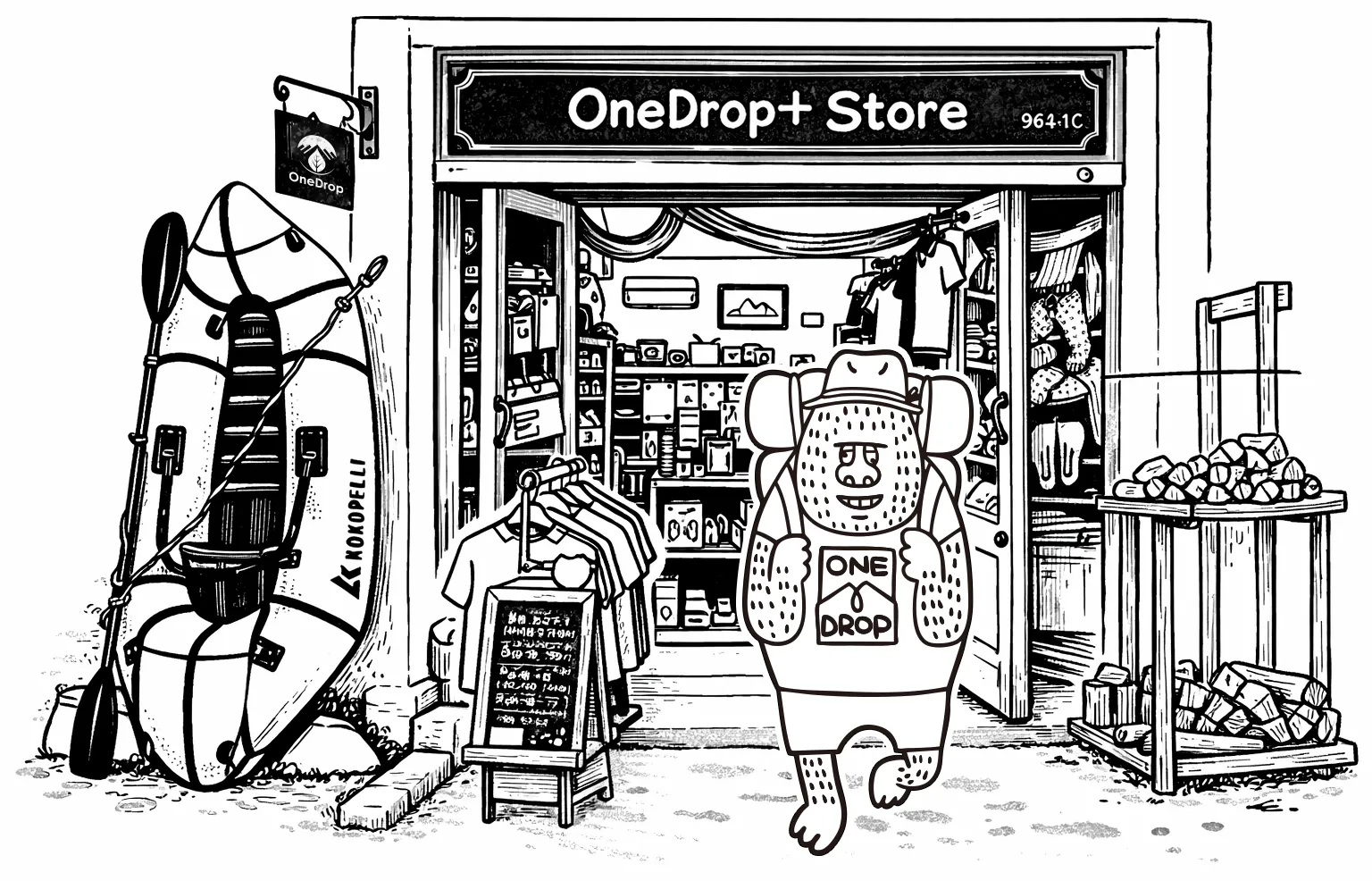 OneDrop+Store（イラスト）