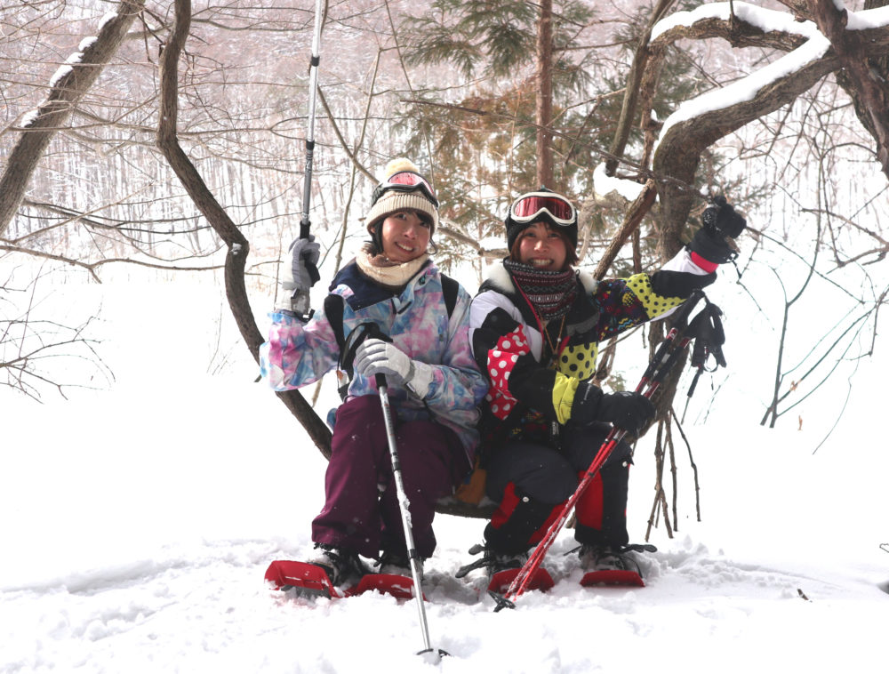 「大峰沼」スノートレッキング１日ツアー
