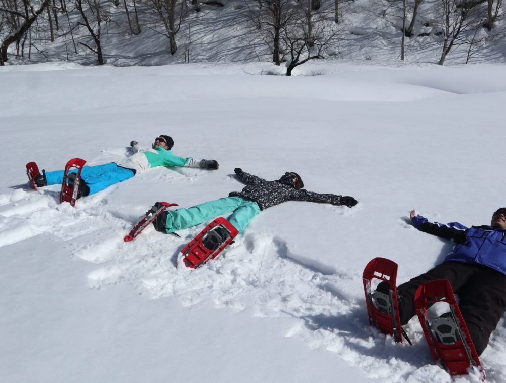 「谷川岳一ノ倉沢大岩壁」スノートレッキング１日ツアー